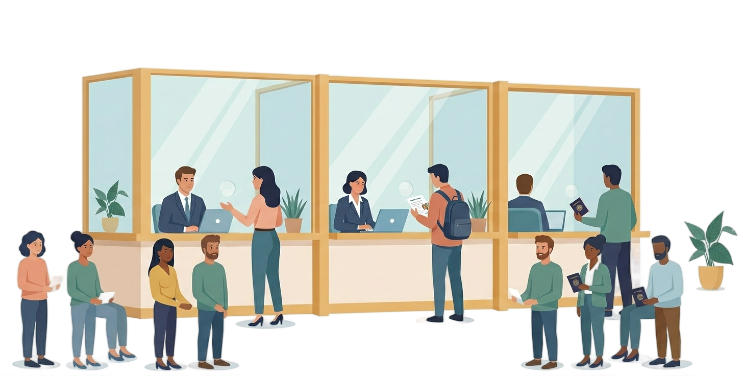 Illustration d'un salon d'attente d'aéroport en première classe